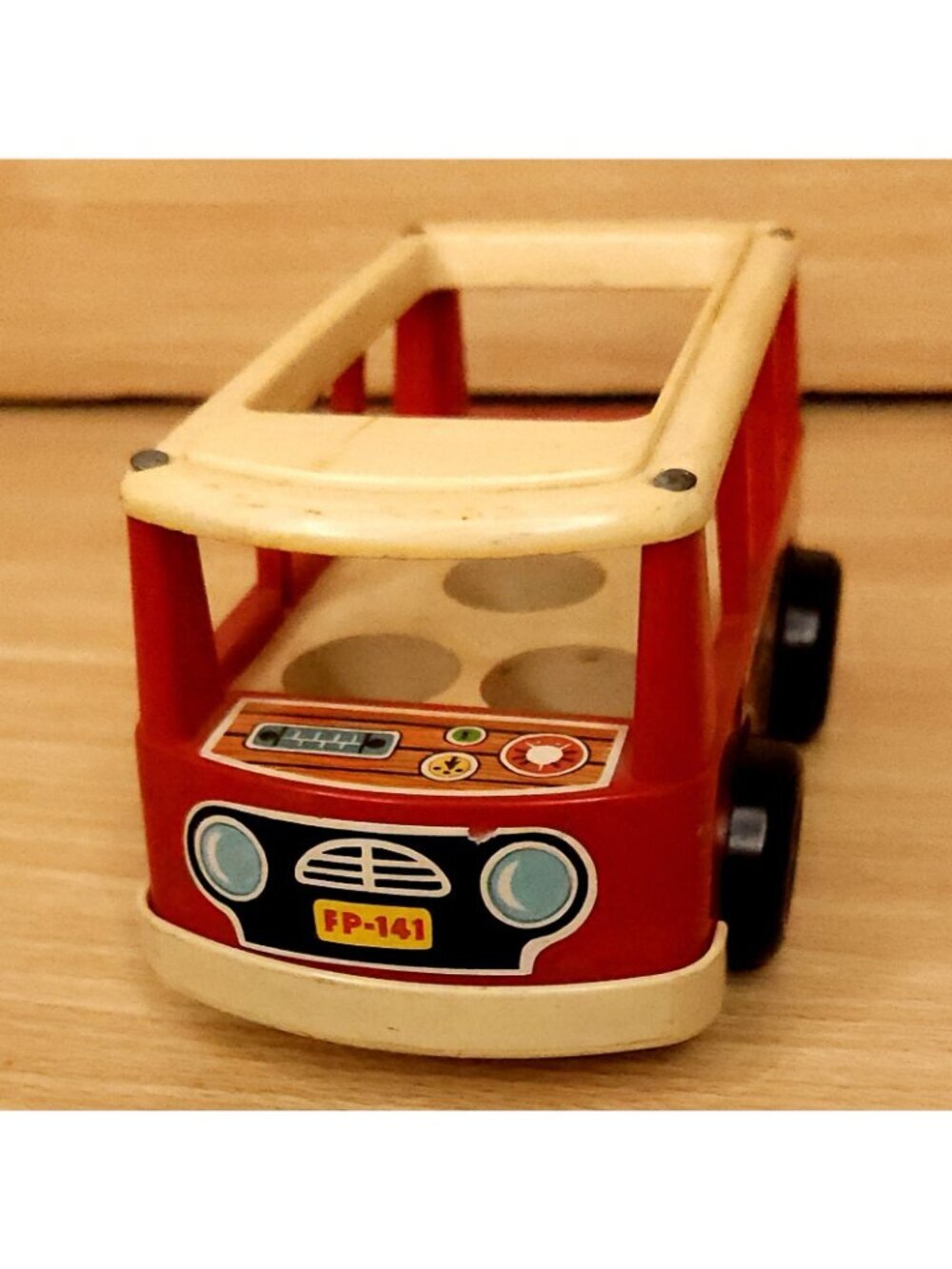 Fisher Price Vintage Mini Red School Bus - Picture 2 of 5